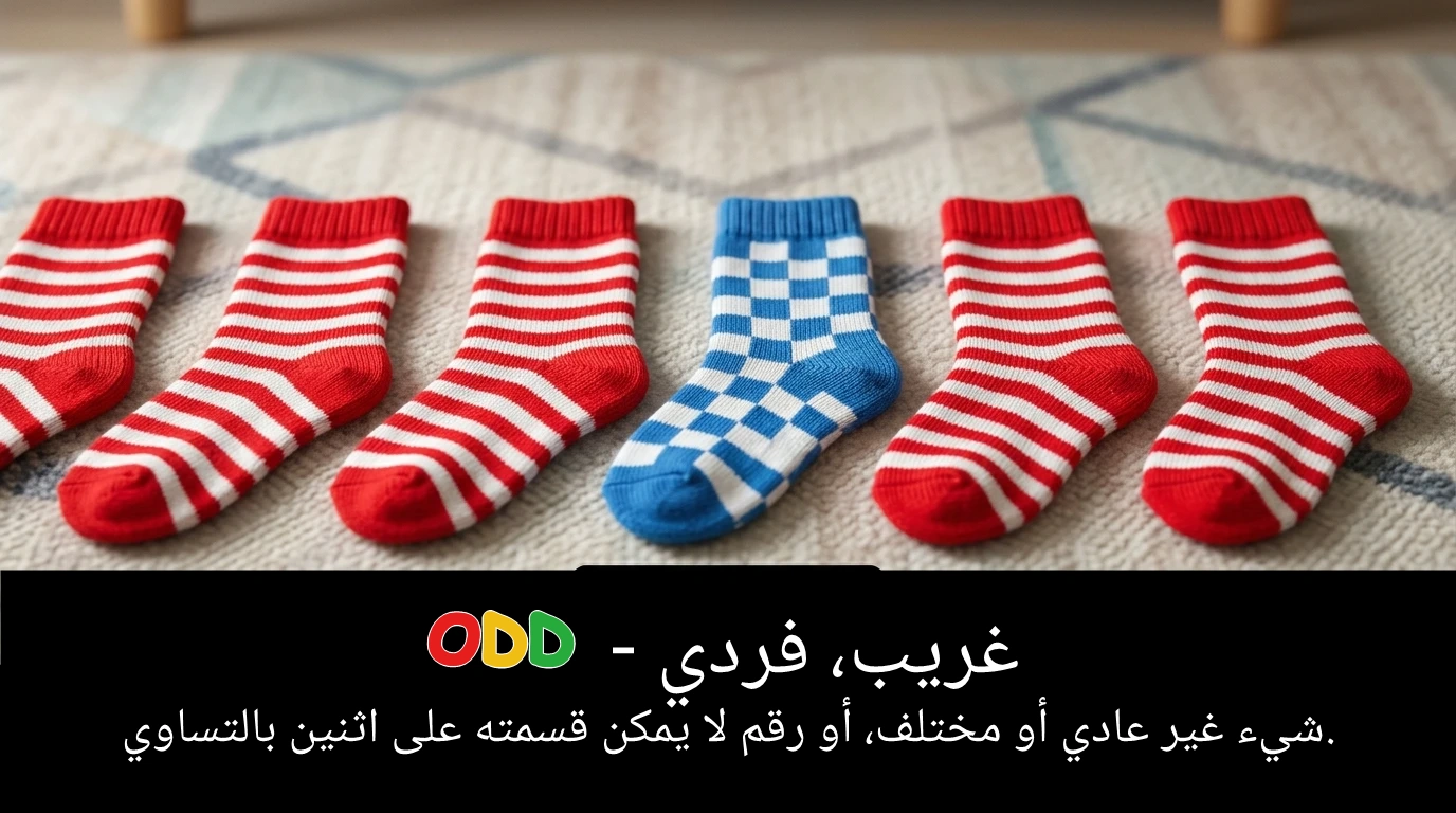 Arabic Illustration for odd